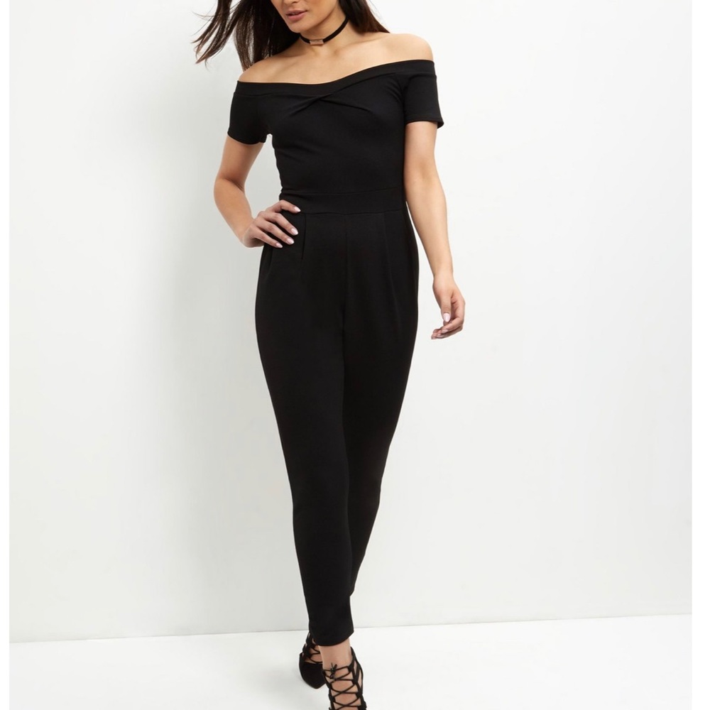 Cameo Rose Black Jumpsuit